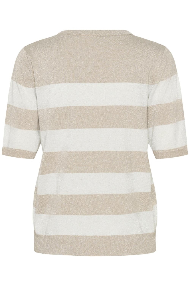 KAREGINA STRIPED PULLOVER 10510652 FEATHER G/CHALK WIDE STRIPE